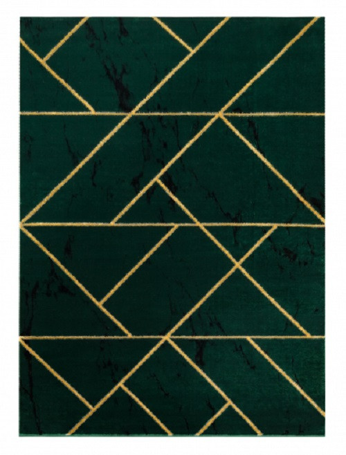 Kusový koberec Emerald geometric 1012 green and gold č.1