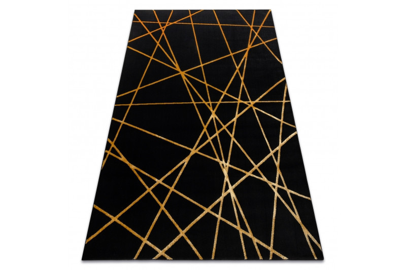 Kusový koberec Gloss 406C 86 geometric black/gold č.8