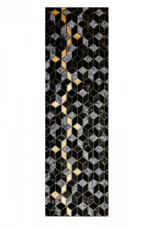 Běhoun Gloss 400B 86 3D geometric black/gold č.1