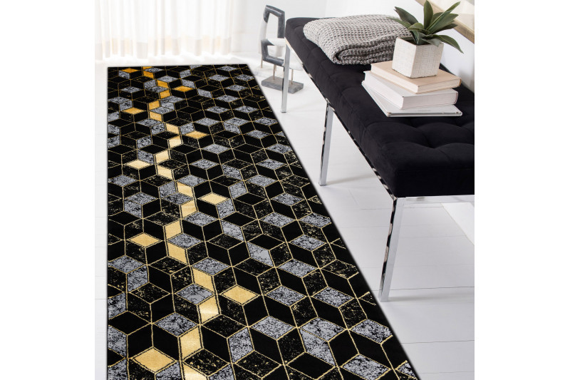 Běhoun Gloss 400B 86 3D geometric black/gold č.5