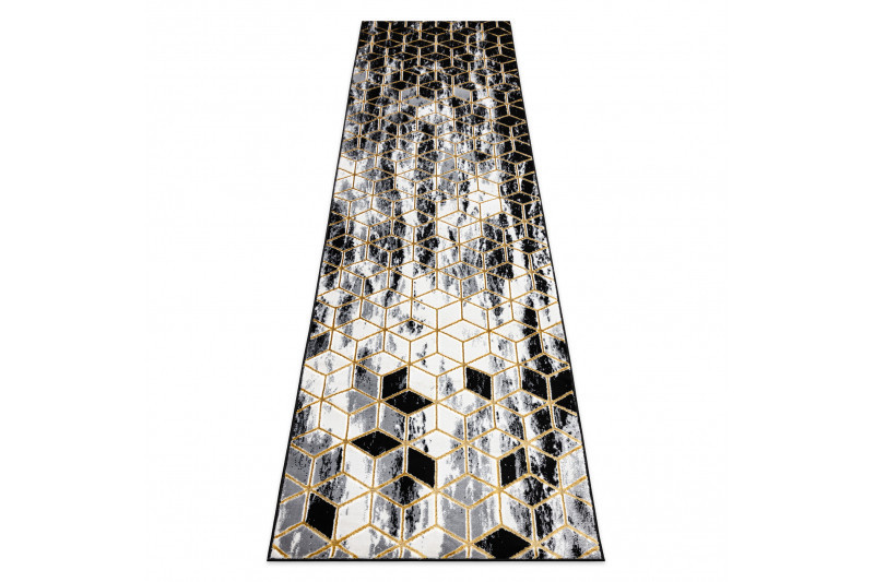 Běhoun Gloss 409A 82 3D cubes black/gold/grey č.7