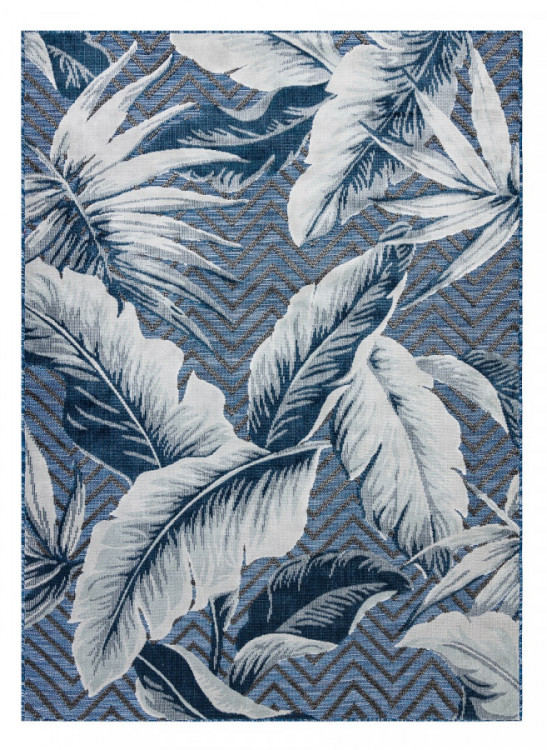 Kusový koberec Botanic 65242 Feathers navy – na ven i na doma č.1