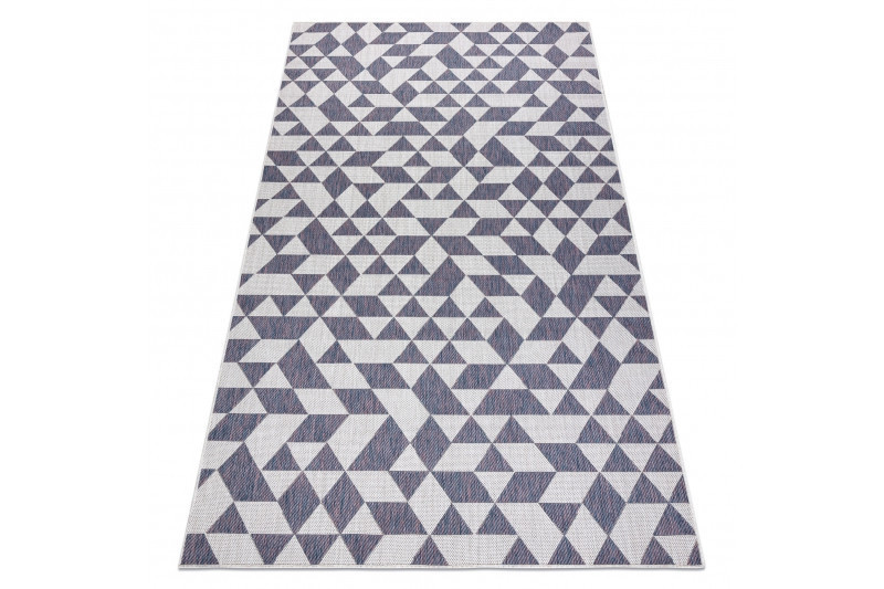 Kusový koberec Sion Sisal Triangles 22373 ecru/blue-pink – na ven i na doma č.8