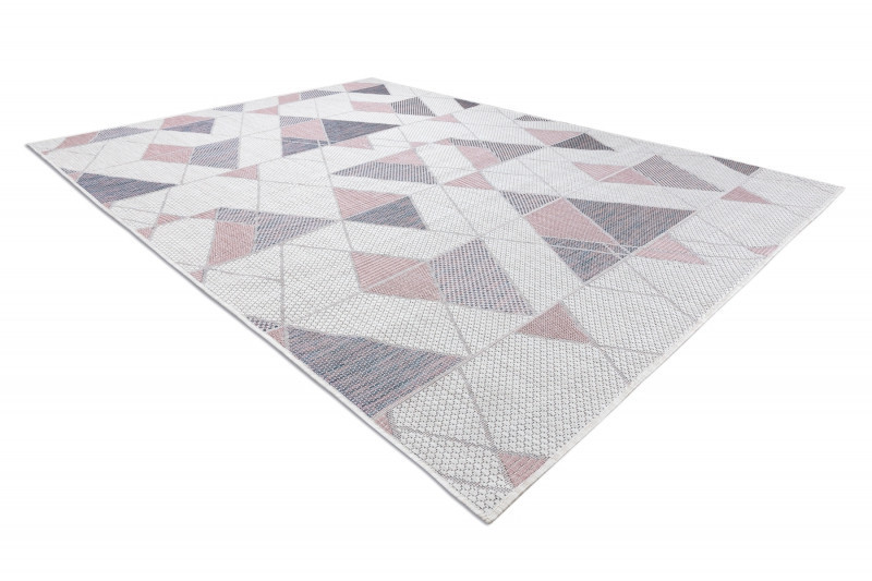 Kusový koberec Sion Sisal Triangles B3006A ecru/pink – na ven i na doma č.8