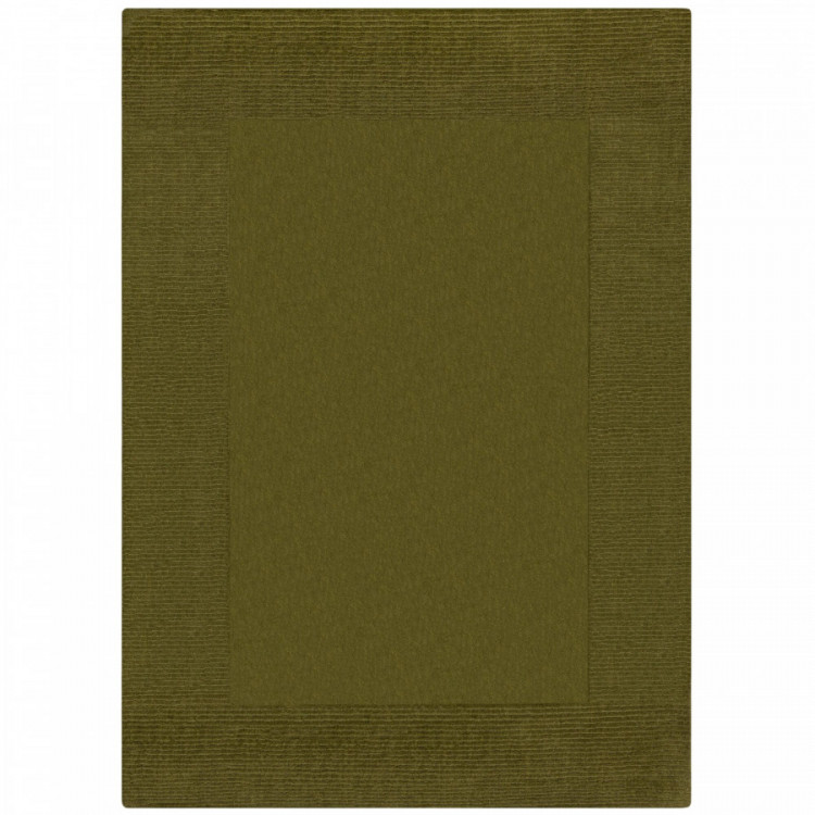 Kusový ručně tkaný koberec Tuscany Textured Wool Border Green č.1