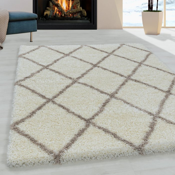 Kusový koberec Alvor shaggy 3401 cream - 120 x 170 cm č.2