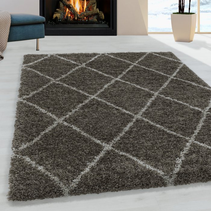 Kusový koberec Alvor shaggy 3401 taupe - 160 x 230 cm č.2