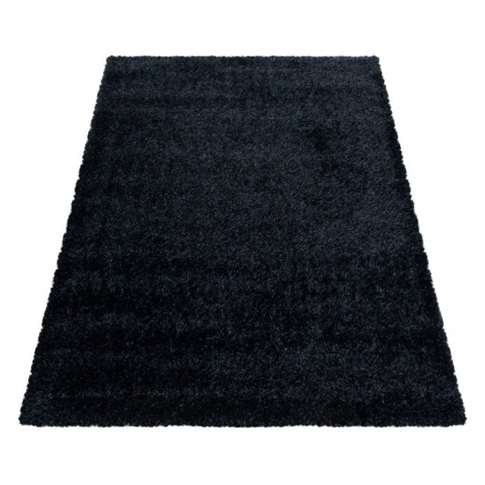 Kusový koberec Brilliant shaggy 4200 black - 120 x 170 cm č.3