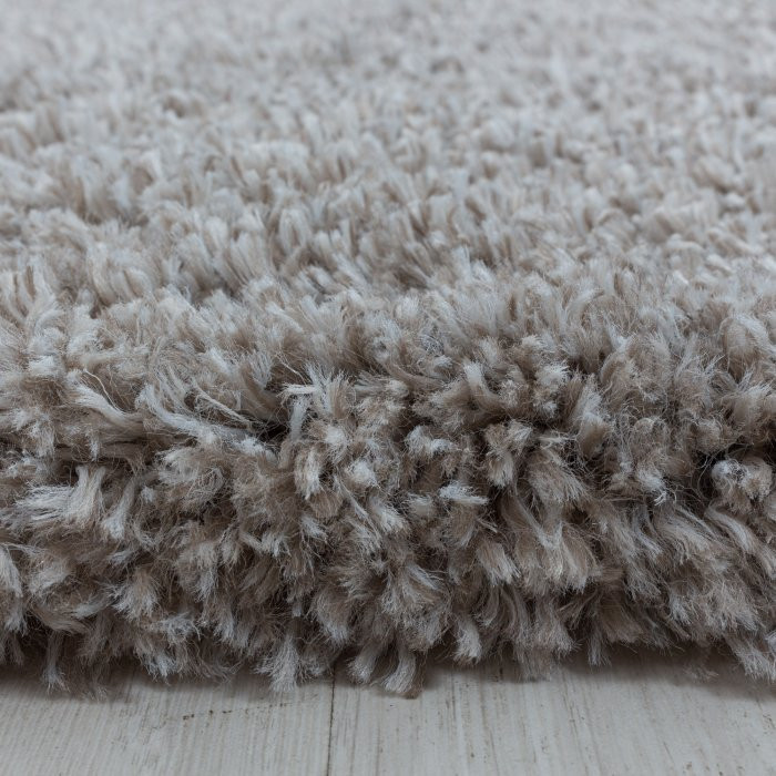 Kusový koberec Fluffy shaggy 3500 beige - Kruh průměr 200 cm č.5