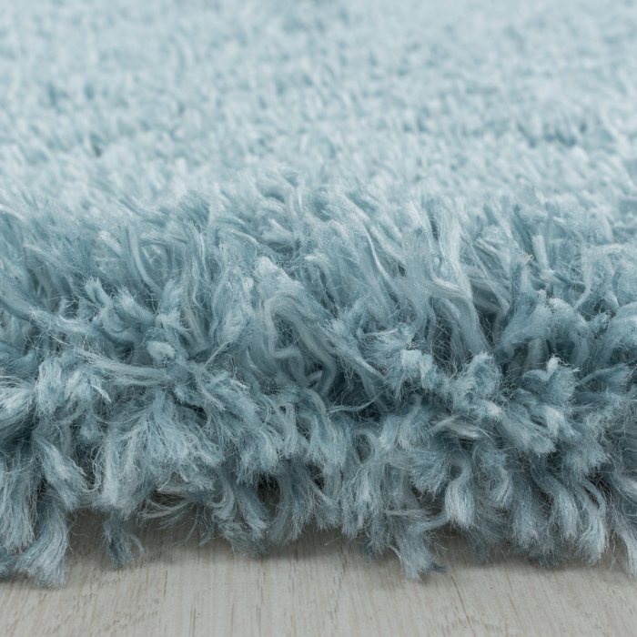 Kusový koberec Fluffy shaggy 3500 blue - Kruh průměr 160 cm č.5