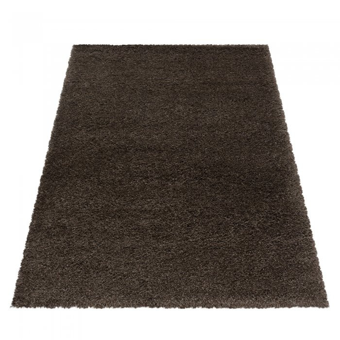 Kusový koberec Fluffy shaggy 3500 brown - Kruh průměr 120 cm č.3