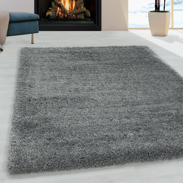 Kusový koberec Fluffy shaggy 3500 light grey - 80 x 250 cm č.2