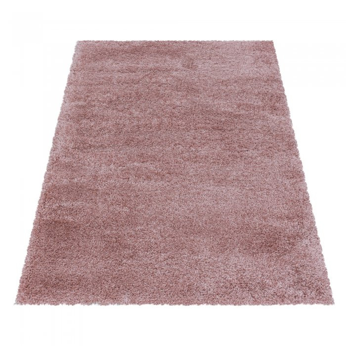 Kusový koberec Fluffy shaggy 3500 rose - Kruh průměr 80 cm č.4