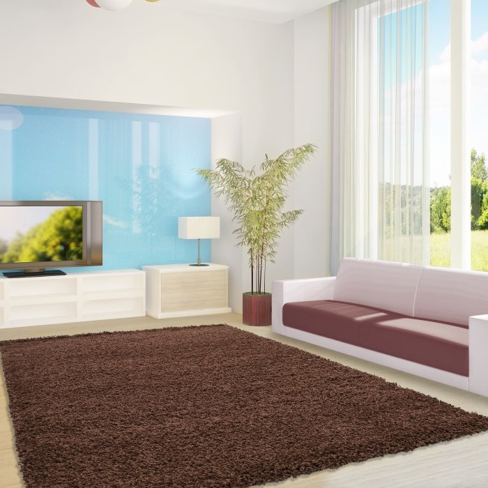 Kusový koberec Life Shaggy 1500 brown - Průměr 160 cm č.5