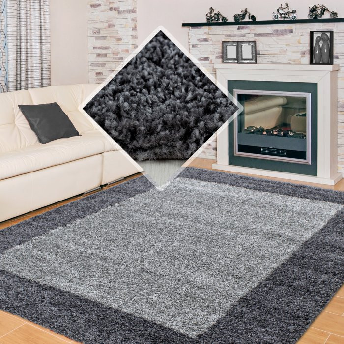 Kusový koberec Life Shaggy 1503 grey - 60 x 110 cm č.7