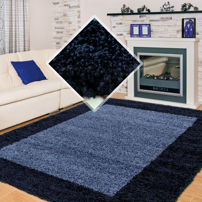 Kusový koberec Life Shaggy 1503 navy - 60 x 110 cm č.8