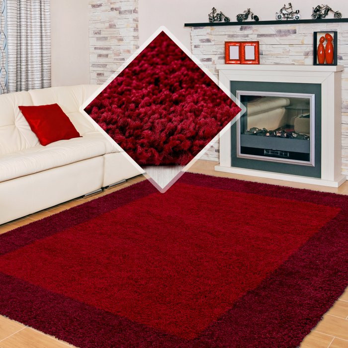 Kusový koberec Life Shaggy 1503 red - 80 x 250 cm č.7