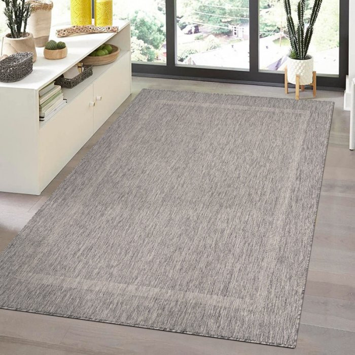 Kusový venkovní koberec Relax 4311 grey - Kruh 160 cm průměr č.1