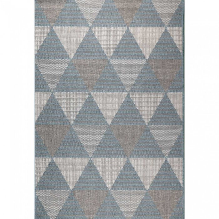 Kusový koberec Flat 21132-ivory/silver/light blue - 140 x 200 cm č.1