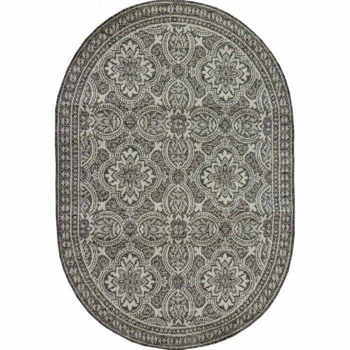 Kusový koberec Flat 21193 ivory/silver/grey - Ovál 160 x 220 cm č.1