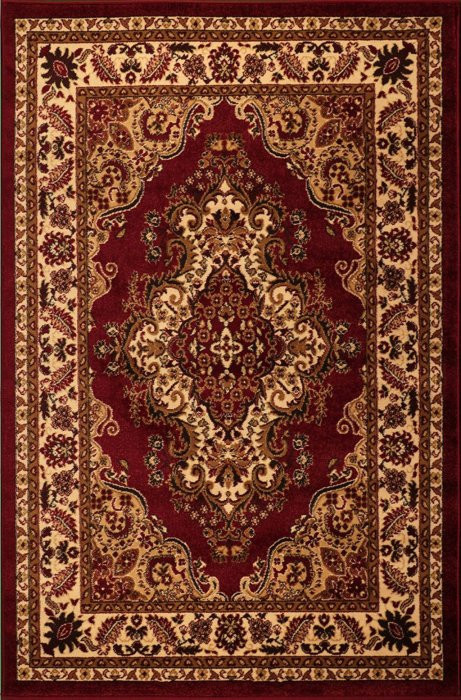 Kusový koberec Medailon 6985 red cream - 120 x 170 cm č.1