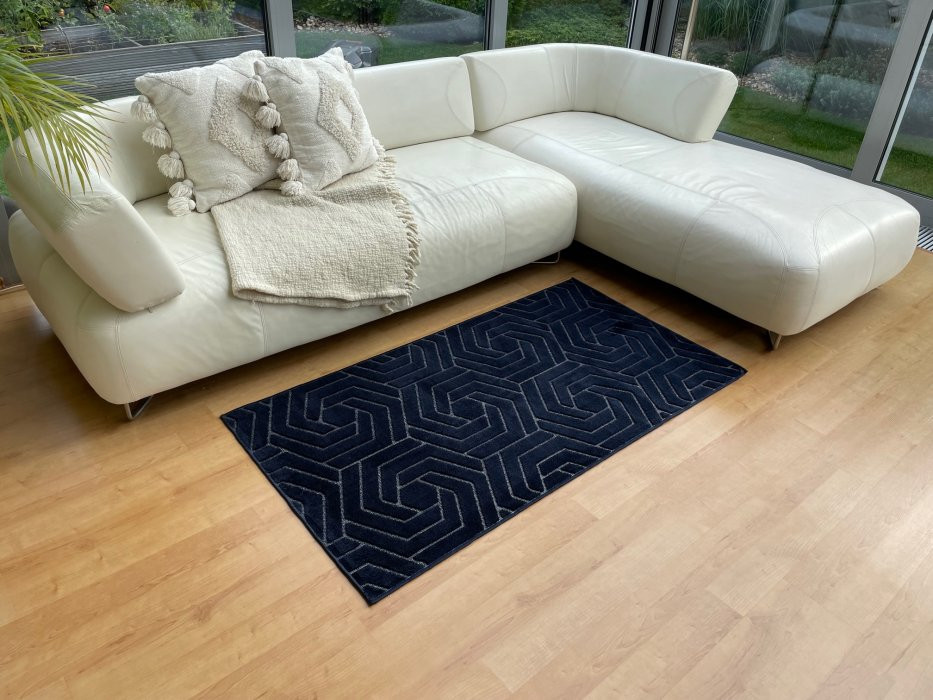 Kusový koberec Zen Garden 2401 navy - 60 x 100 cm č.3