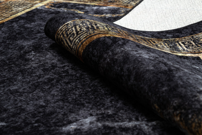 Kusový koberec Miro 51278.809 Marble black / gold č.6