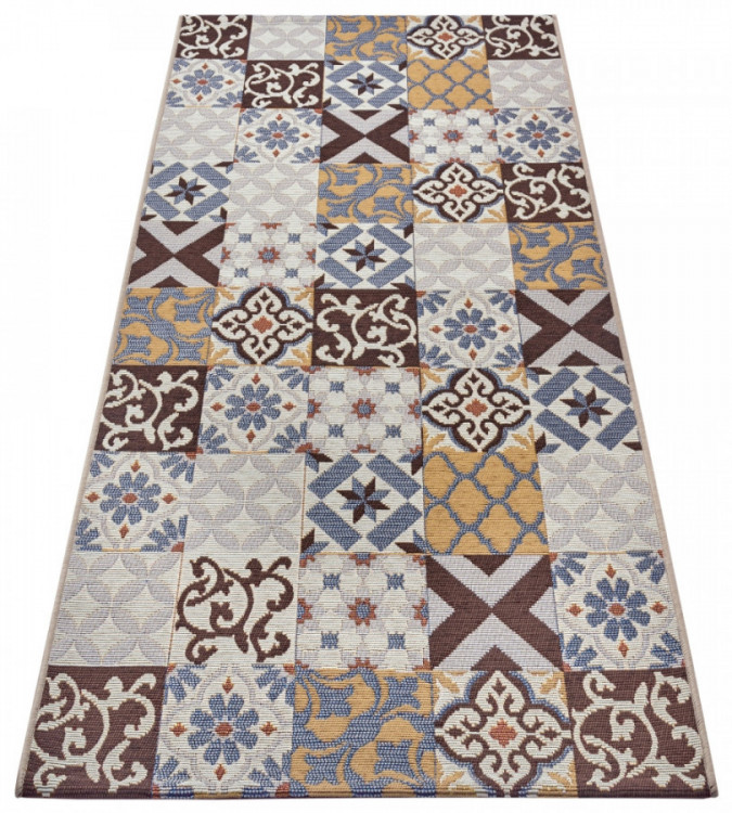 Běhoun Cappuccino 105881 Mosaik Brown Multicolored č.5