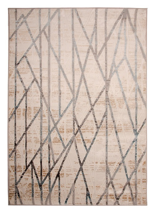 Kusový koberec BRONZ 1322 cream blue 120x170 cm č.1