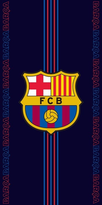 Osuška fotbalová FC Barcelona 70x140 cm č.1