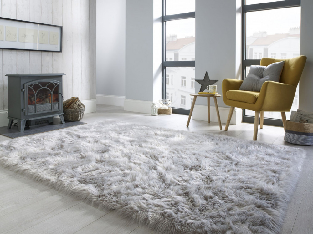 Kusový koberec Faux Fur Sheepskin Grey č.3