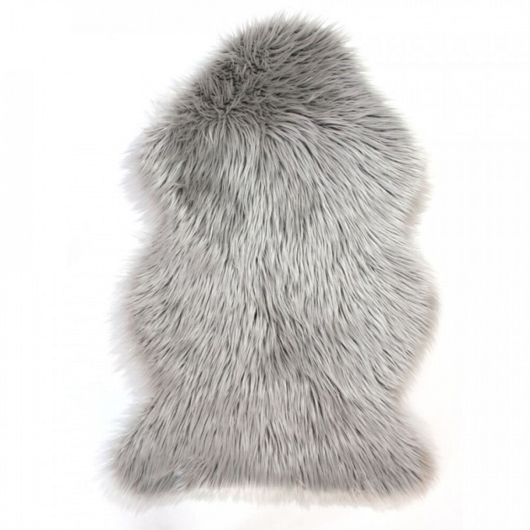 Kusový koberec Faux Fur Sheepskin Grey č.11