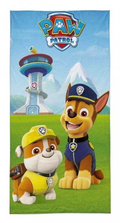 Dětská osuška Tlapková patrola PAW PATROL BLUE 70x140 cm č.1