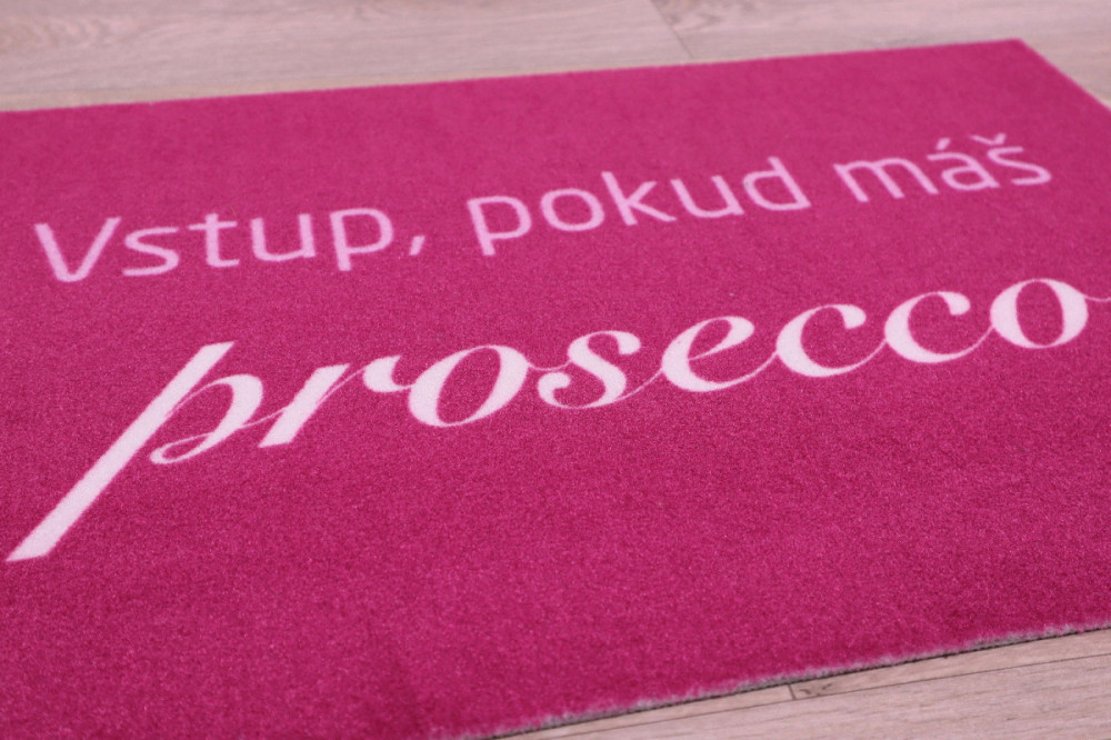 Rohožka Vstup pokud máš Prosecco 40x60 cm č.6