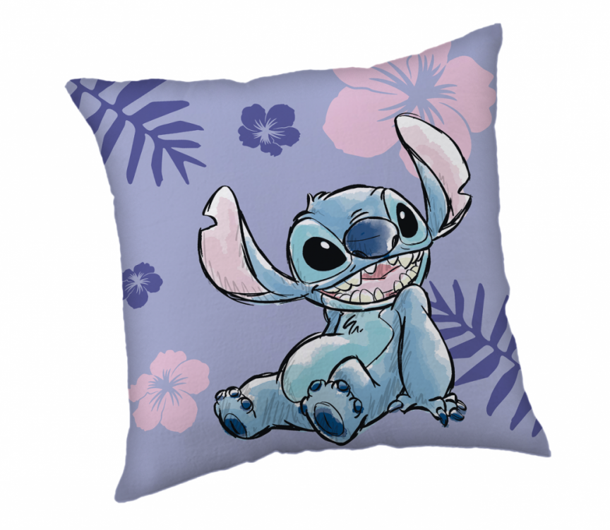 Polštářek micro fleece Lilo a Stitch 40 x 40 cm č.1