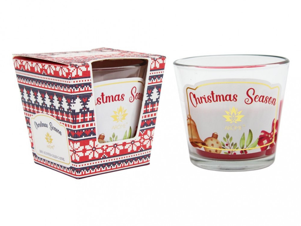 Svíčka vonná ve skle CHRISTMAS SEASON 120g č.1