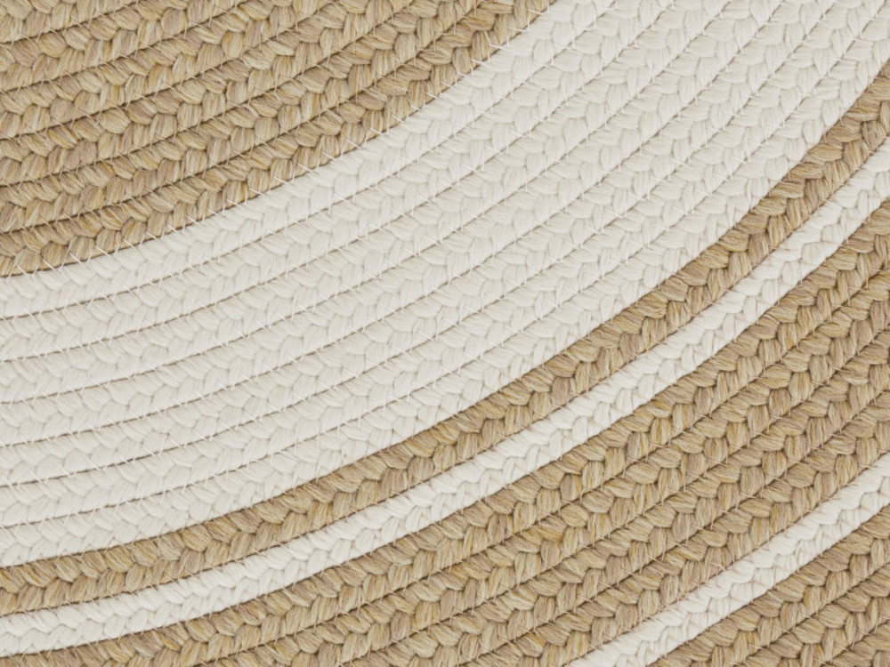 Kusový koberec Braided 105556 Creme Beige kruh – na ven i na doma č.4