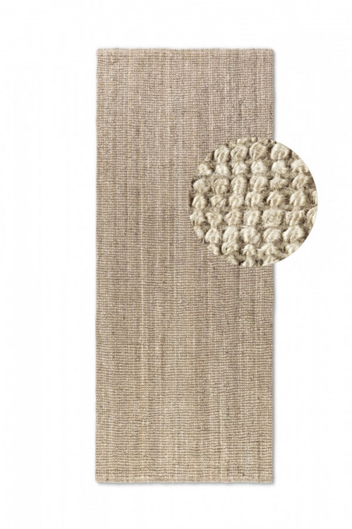 Běhoun Bouclé Jute 105973 Ivory White č.6