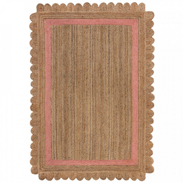 Kusový koberec Grace Jute Natural/Pink č.1